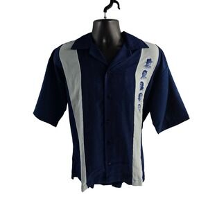 Cruisin USA St Louis Rat Pack Bowling‎ Shirt Mens Medium Vintage Retro